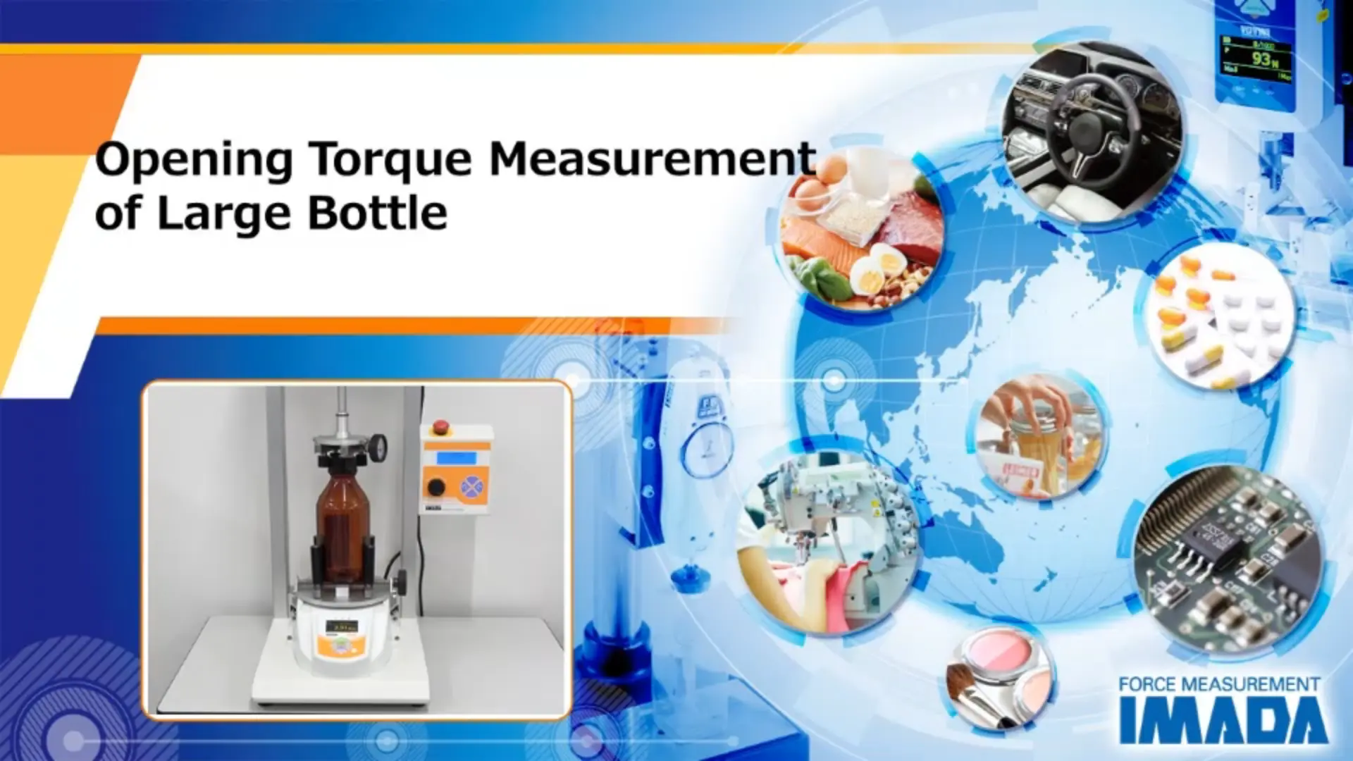 Opening torque test of large bottle